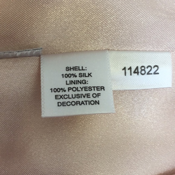 Ann Taylor Silk Pink Rose Apricot lined Skirt - Picture 2 of 6